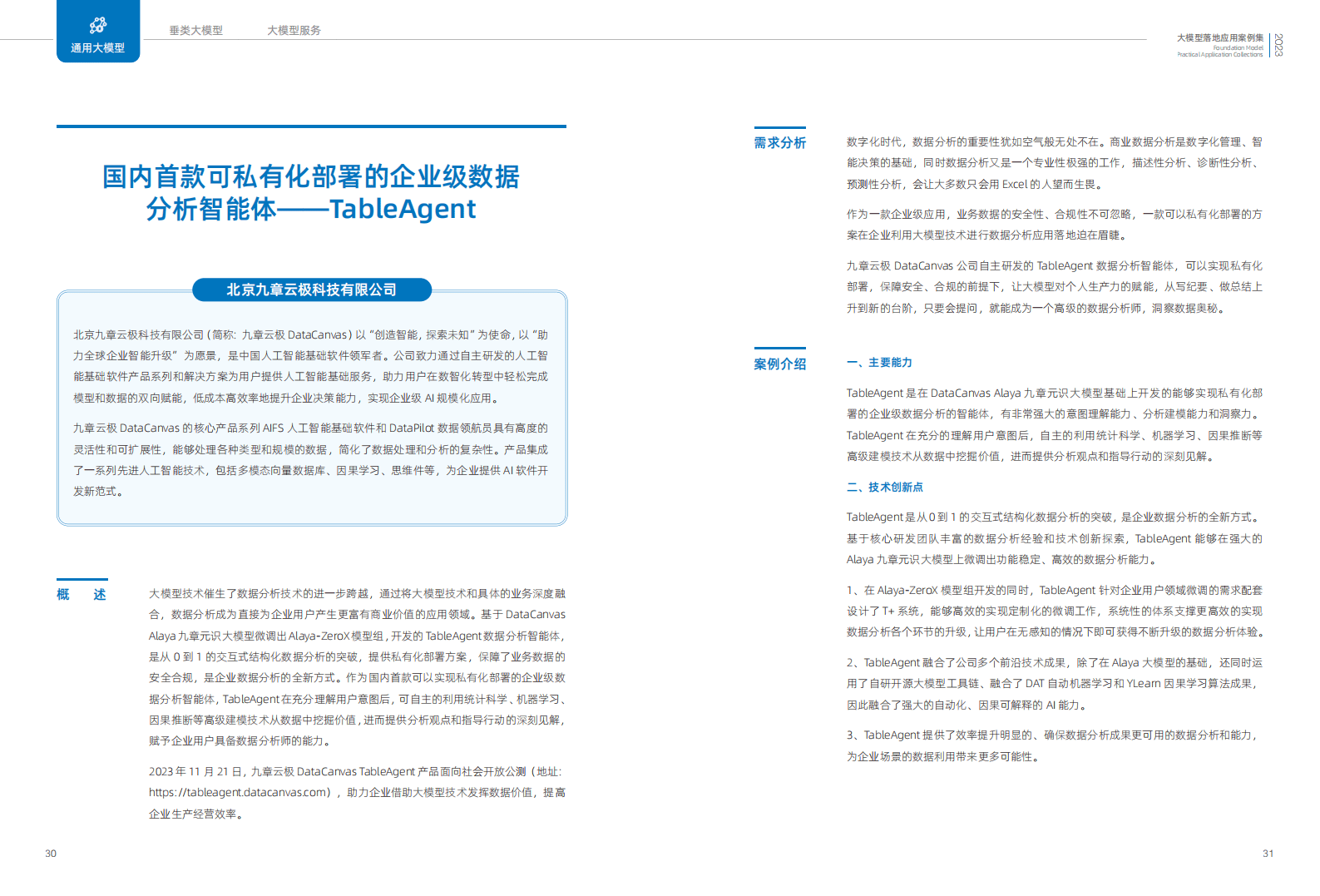 2023大模型落地应用案例集
